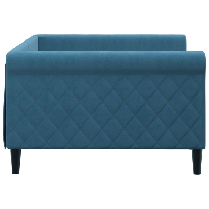 daybed 100x200 cm velour blå