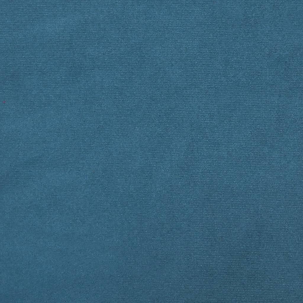 daybed 100x200 cm velour blå