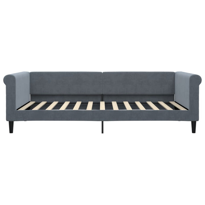 daybed 100x200 cm velour mørkegrå