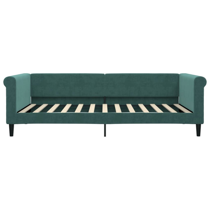 daybed 100x200 cm velour mørkegrøn