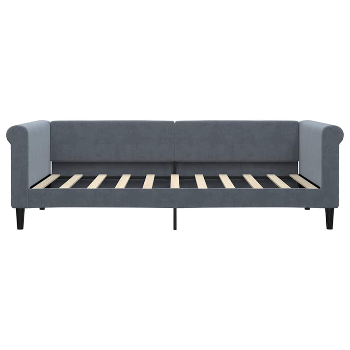 daybed 90x190 cm velour mørkegrå