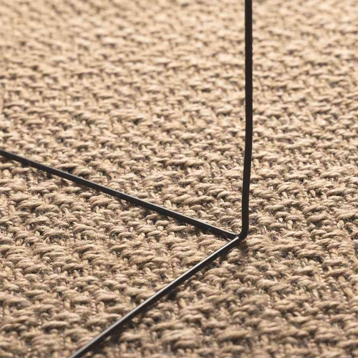 gulvtæppe ZIZUR 80x150 cm jute-look indendørs og udendørs
