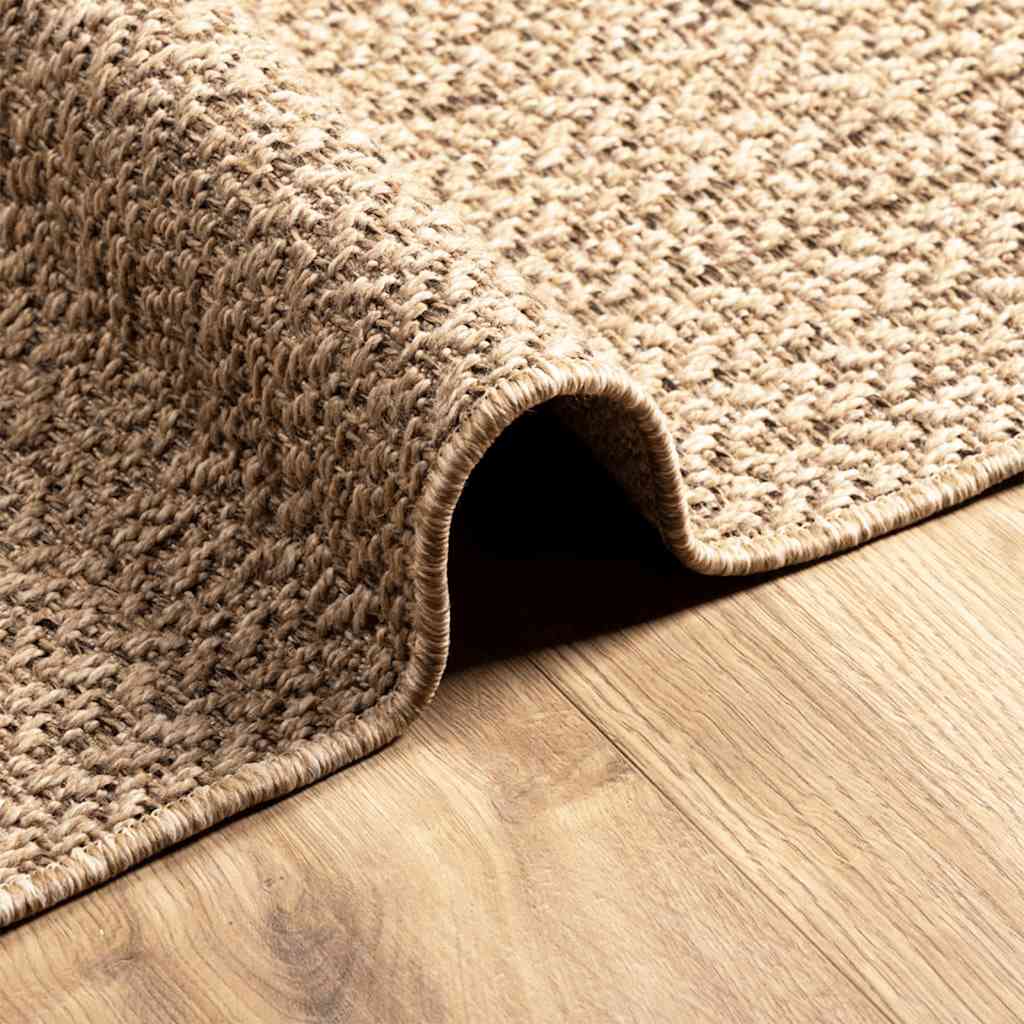 gulvtæppe ZIZUR 80x150 cm jute-look indendørs og udendørs