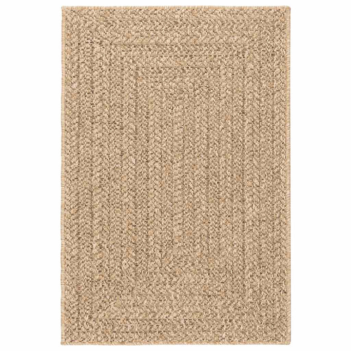 gulvtæppe ZIZUR 140x200 cm jute-look indendørs og udendørs