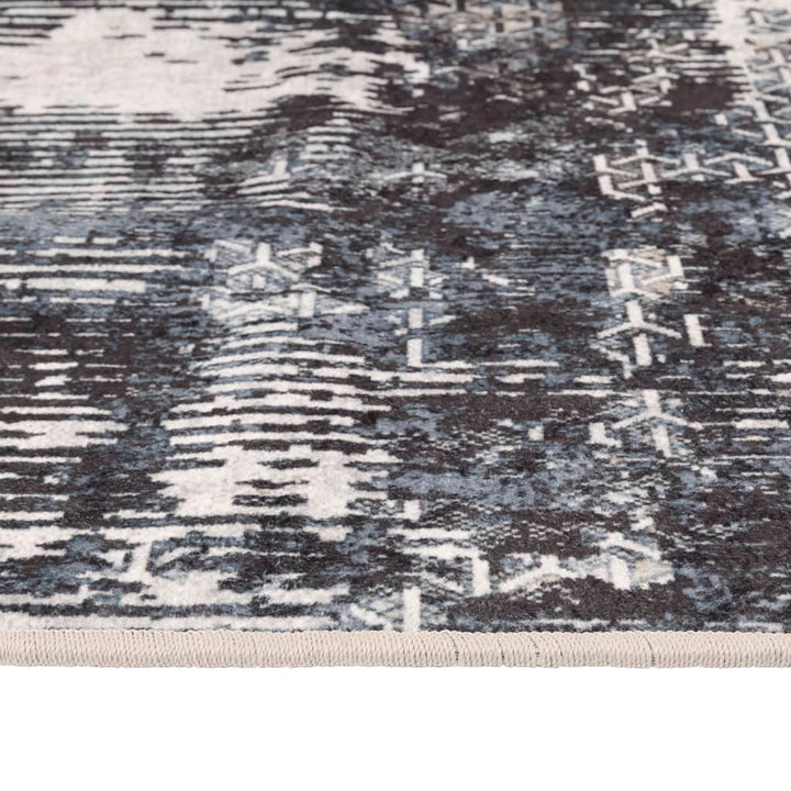 gulvtæppe 80x300 cm vaskbart flerfarvet