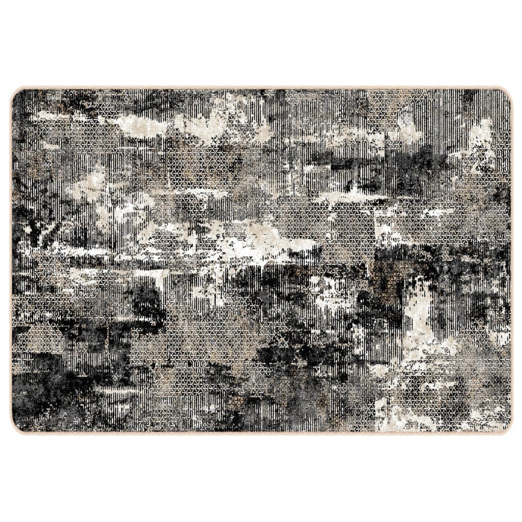 gulvtæppe 120x180 cm vaskbart flerfarvet