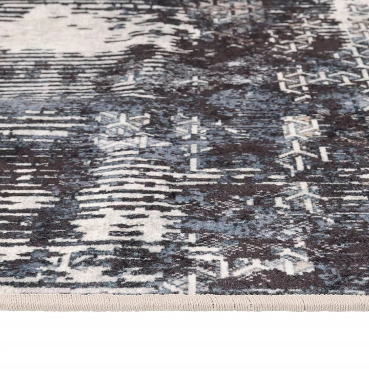 gulvtæppe 190x300 cm vaskbart flerfarvet