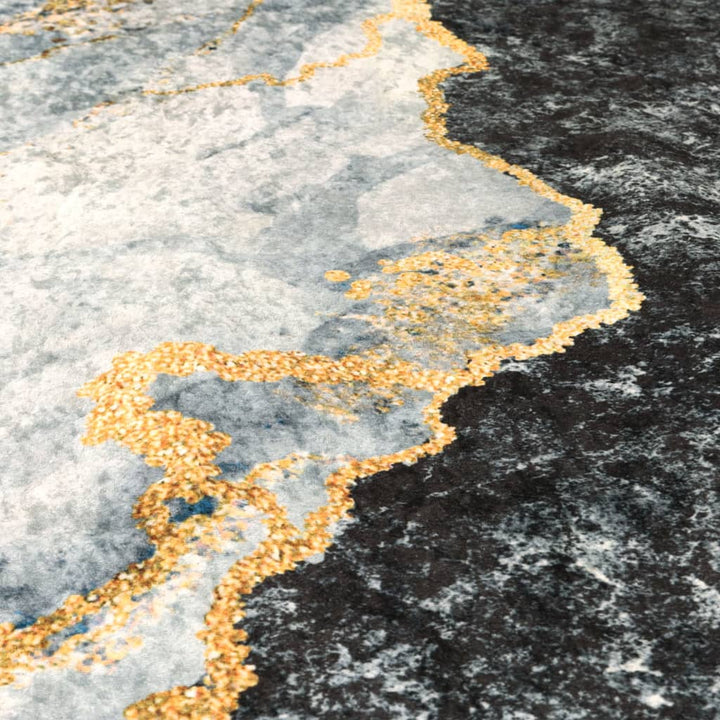 gulvtæppe 80x300 cm vaskbart flerfarvet