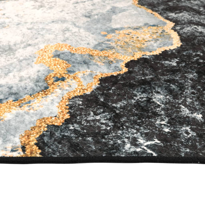 gulvtæppe 190x300 cm vaskbart flerfarvet