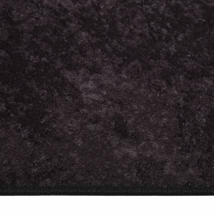 gulvtæppe 400x300 cm vaskbart antracitgrå