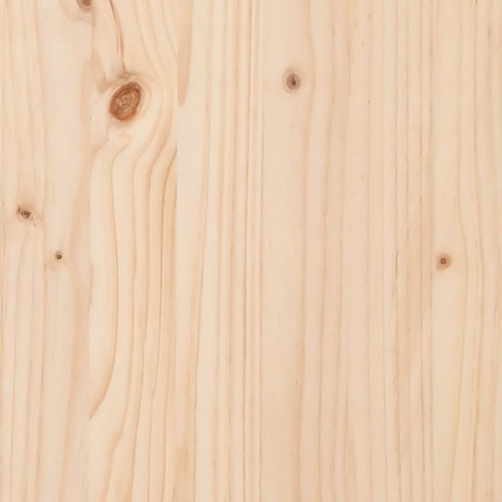 sengeramme med sengegavl 180x200 cm massivt træ