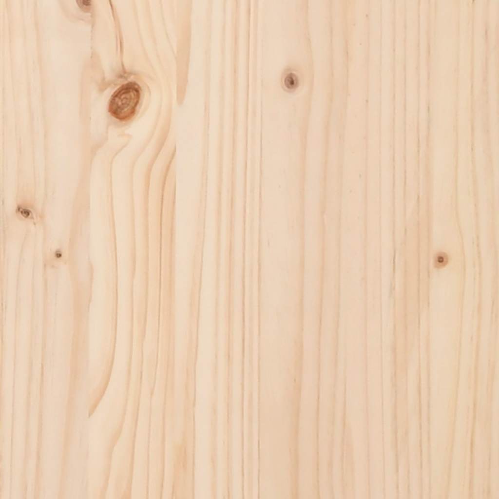 sengeramme med sengegavl 180x200 cm massivt træ