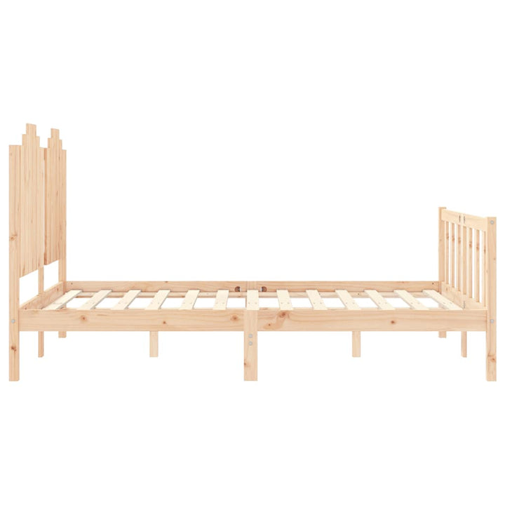 sengeramme uden madras 140x200 cm massivt fyrretræ
