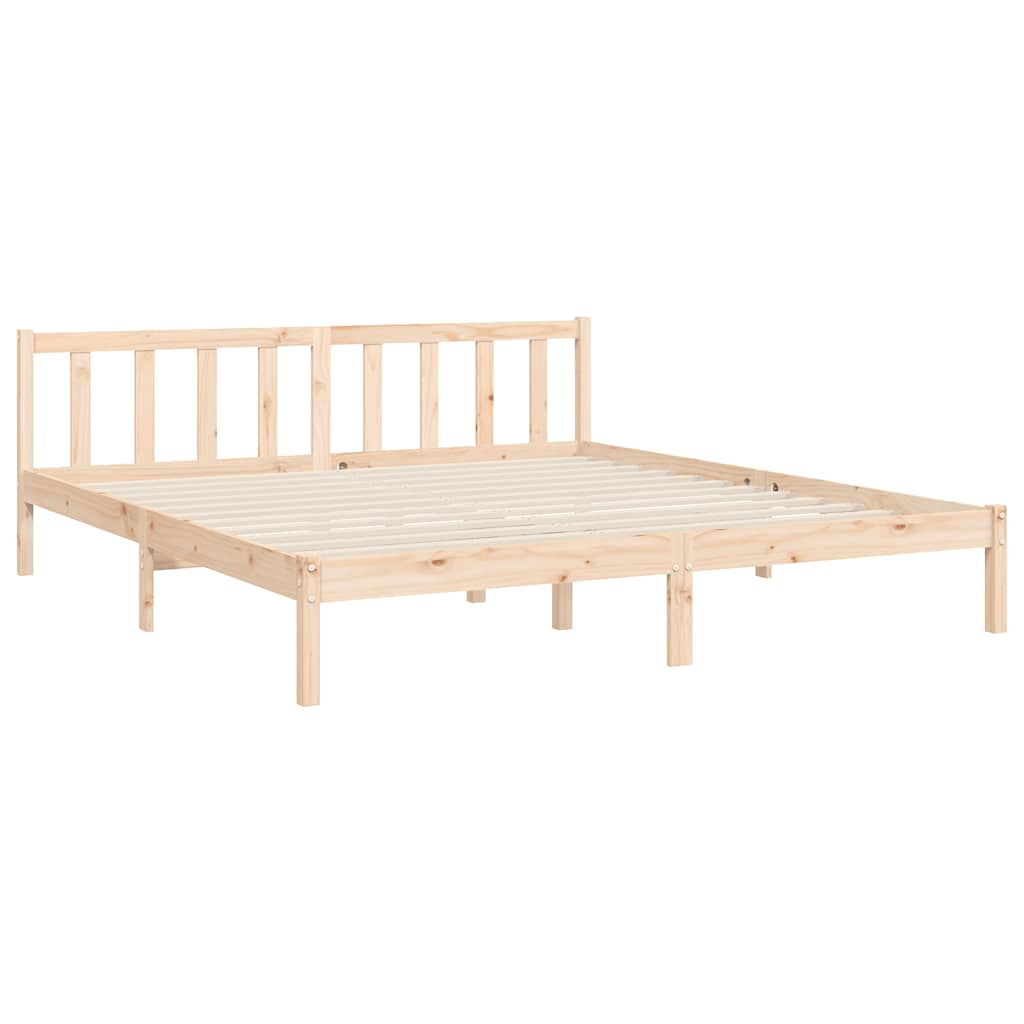 sengeramme med sengegavl Super King Size massivt træ