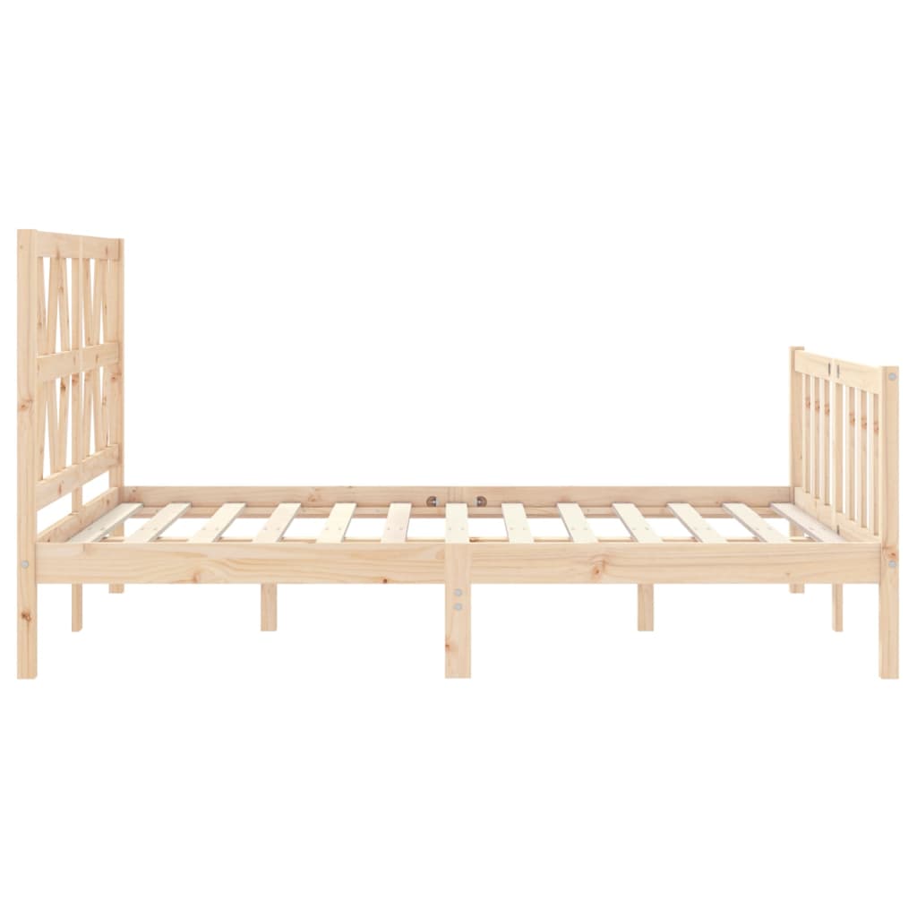 sengeramme uden madras 140x200 cm massivt fyrretræ