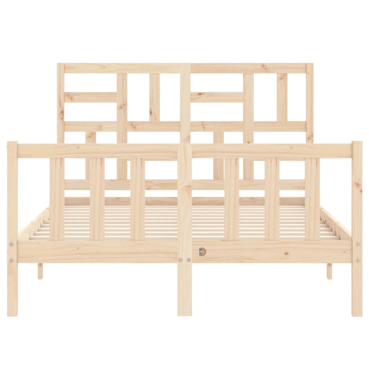sengeramme uden madras 140x200 cm massivt fyrretræ