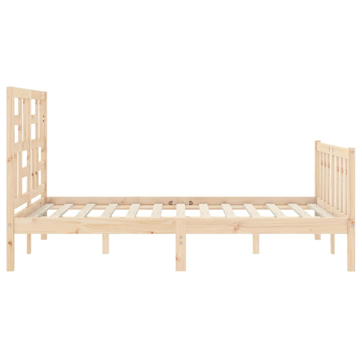 sengeramme uden madras 140x200 cm massivt fyrretræ