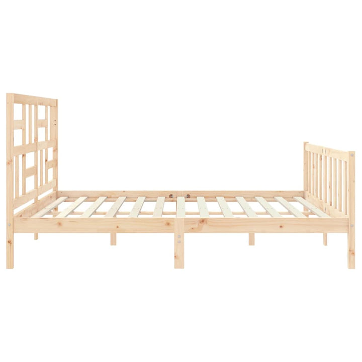 sengeramme med sengegavl Super King Size massivt træ