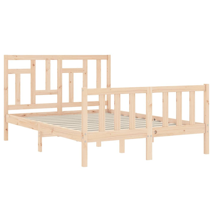 sengeramme uden madras 140x200 cm massivt fyrretræ
