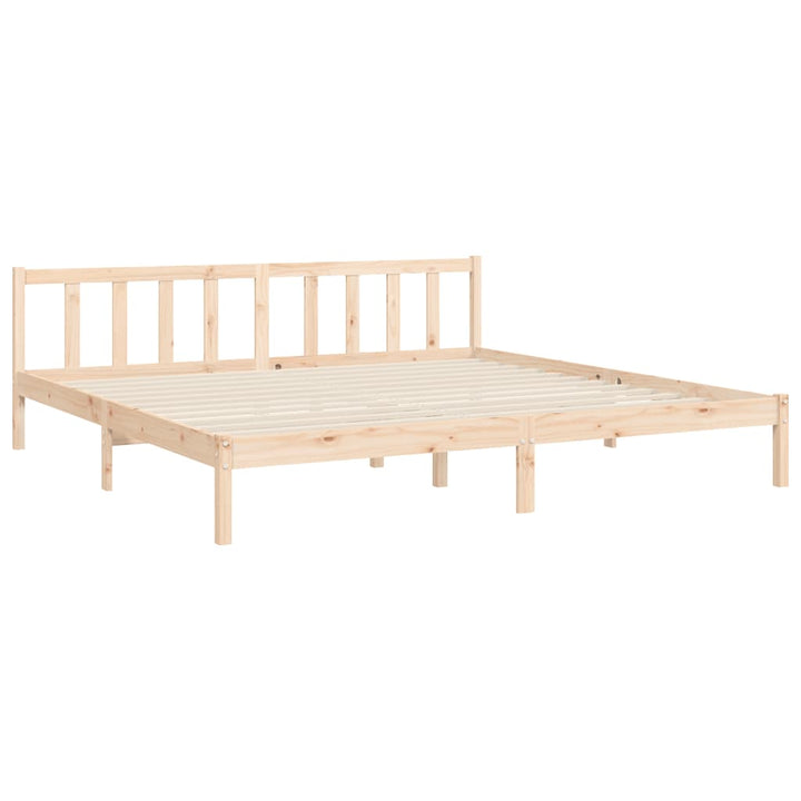 sengeramme med sengegavl Super King Size massivt træ