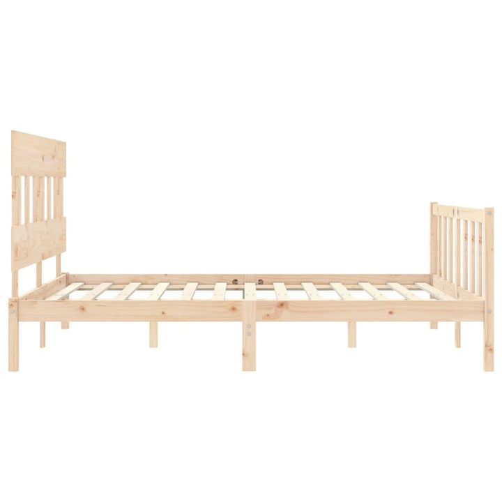 sengeramme uden madras 160x200 cm massivt fyrretræ
