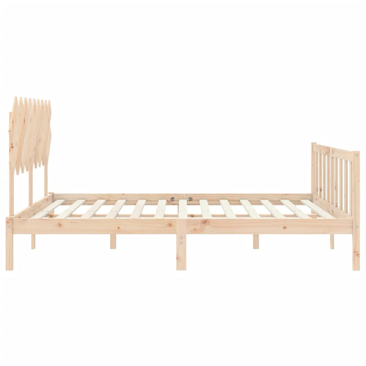 sengeramme med sengegavl Super King Size massivt træ