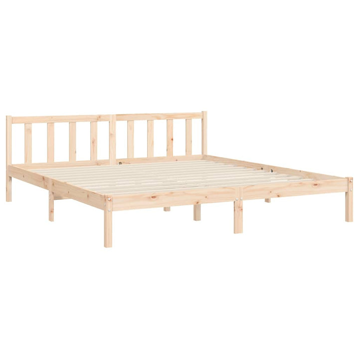 sengeramme med sengegavl Super King Size massivt træ