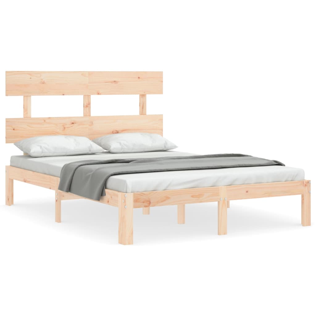 sengeramme med sengegavl Small Double massivt træ