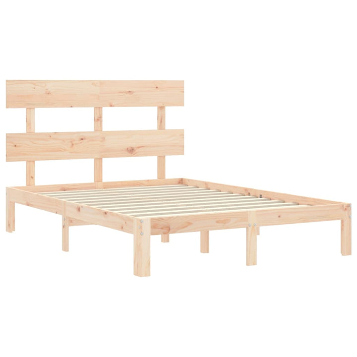 sengeramme med sengegavl Small Double massivt træ