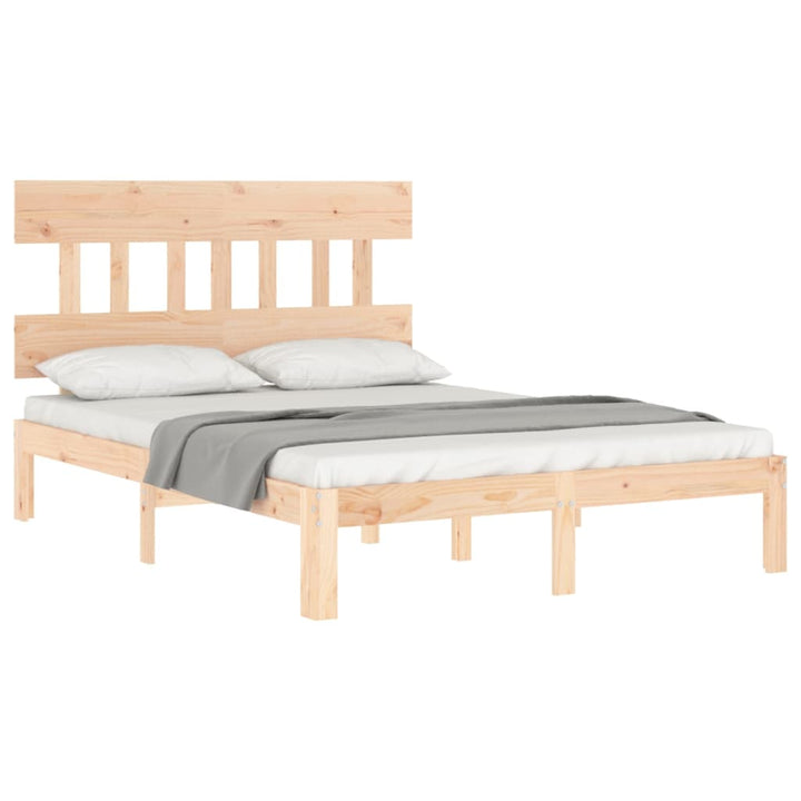 sengeramme med sengegavl Small Double massivt træ