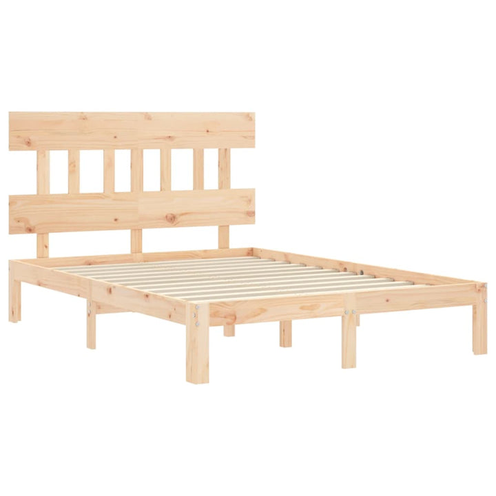 sengeramme med sengegavl Small Double massivt træ