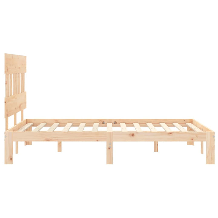 sengeramme med sengegavl Small Double massivt træ