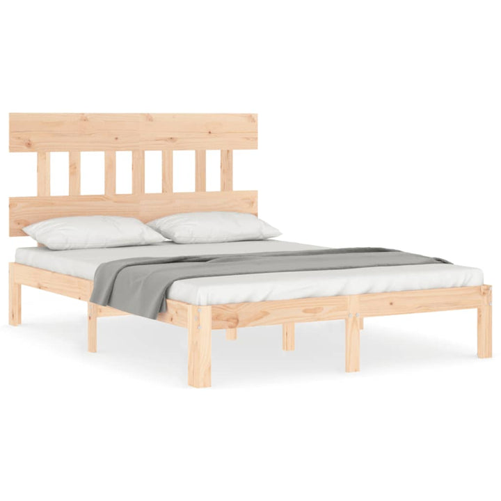 sengeramme uden madras 140x200 cm massivt fyrretræ