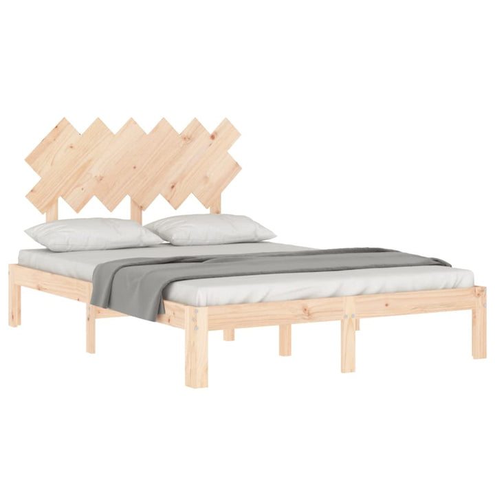 sengeramme med sengegavl Small Double massivt træ