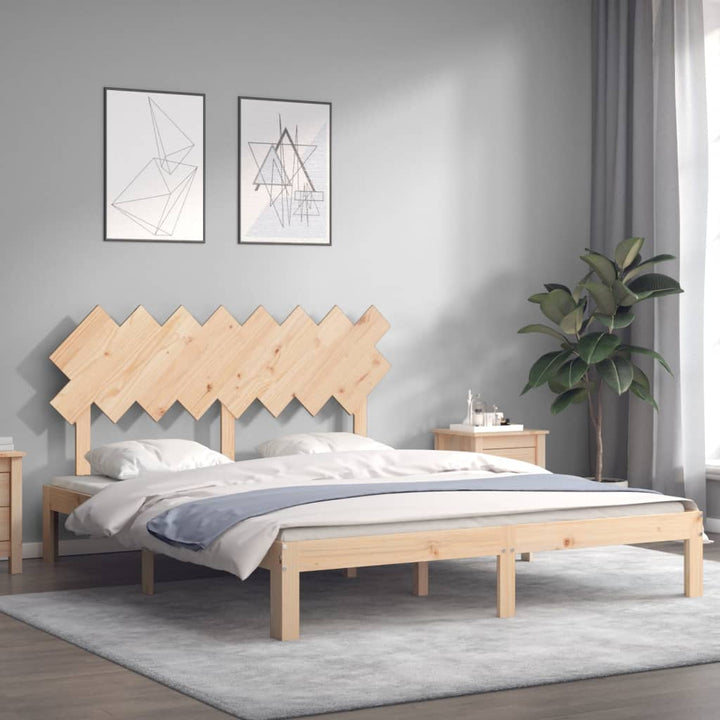 sengeramme uden madras 160x200 cm massivt fyrretræ