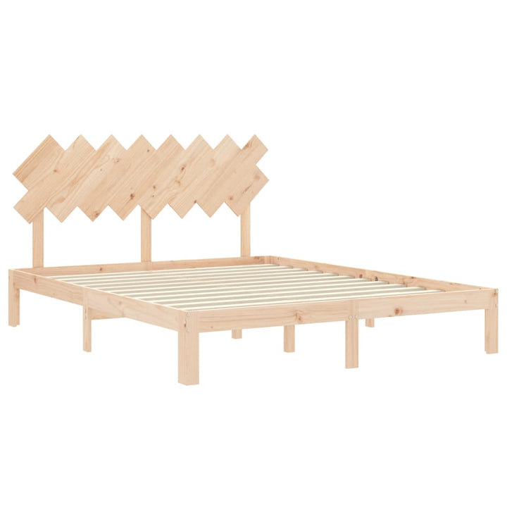 sengeramme uden madras 160x200 cm massivt fyrretræ