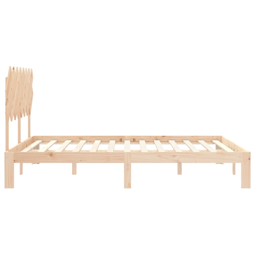 sengeramme uden madras 160x200 cm massivt fyrretræ