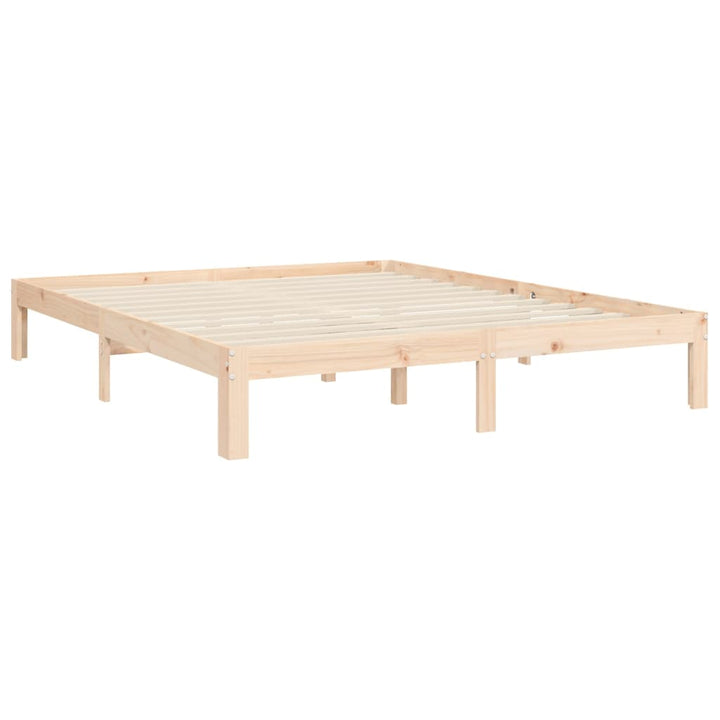 sengeramme uden madras 160x200 cm massivt fyrretræ