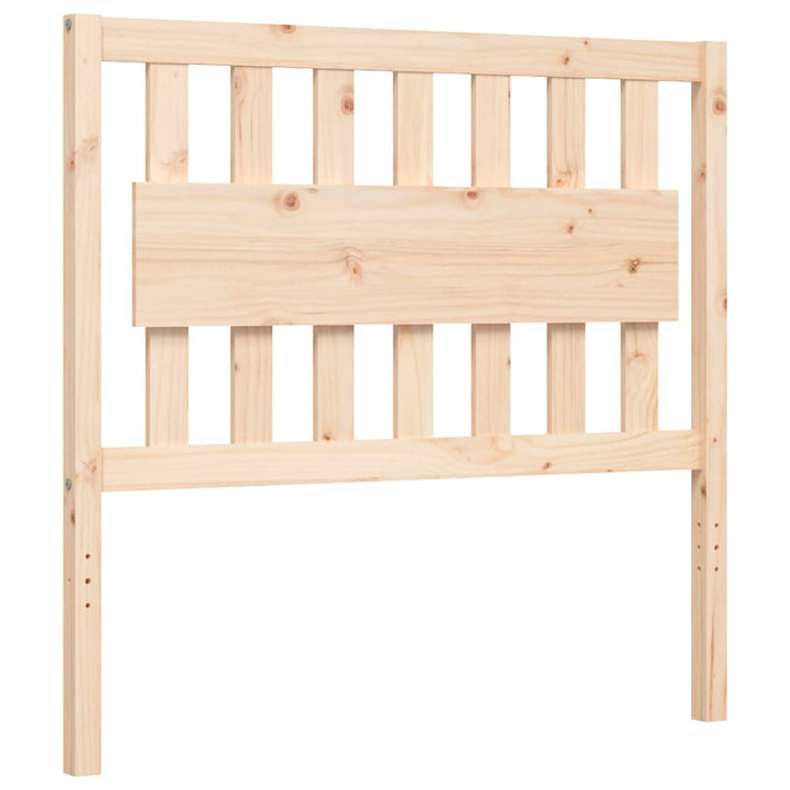 sengeramme med sengegavl 100x200 cm massivt træ