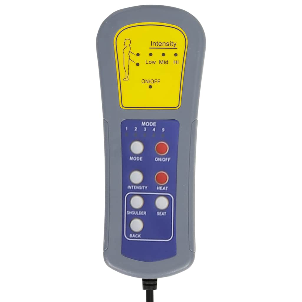 massagestol med fodstøtte fløjl sort