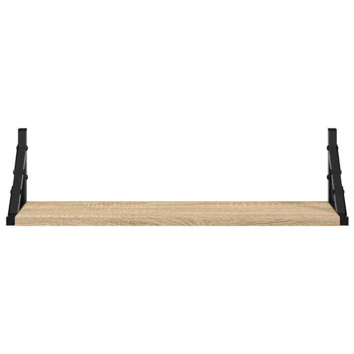 væghylder 2 stk. 60x15x15,5 cm sonoma-eg