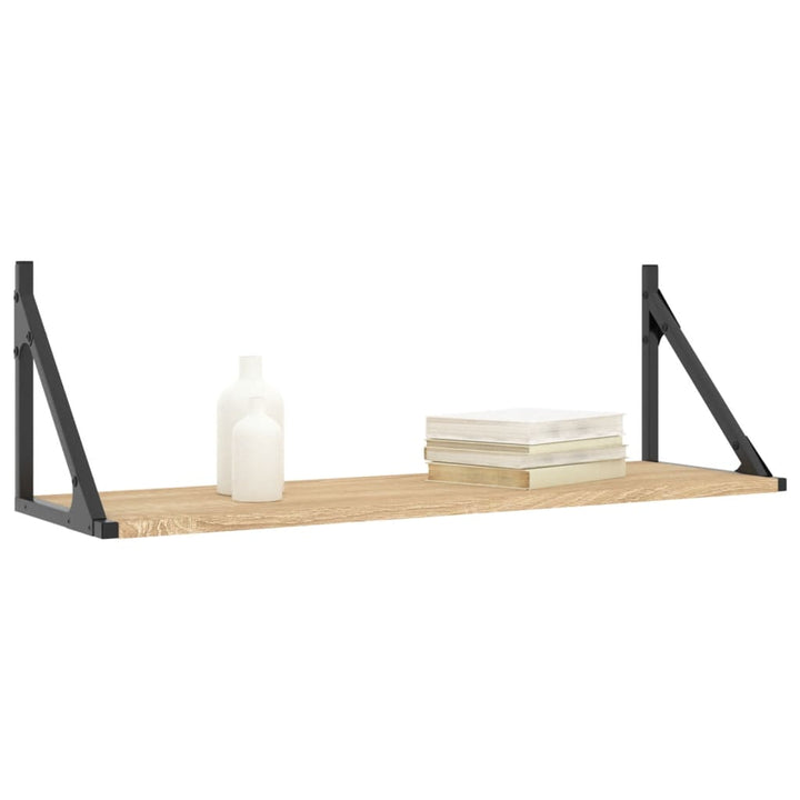 væghylder 2 stk. Sonoma eg 80x25x25,5 cm konstrueret træ