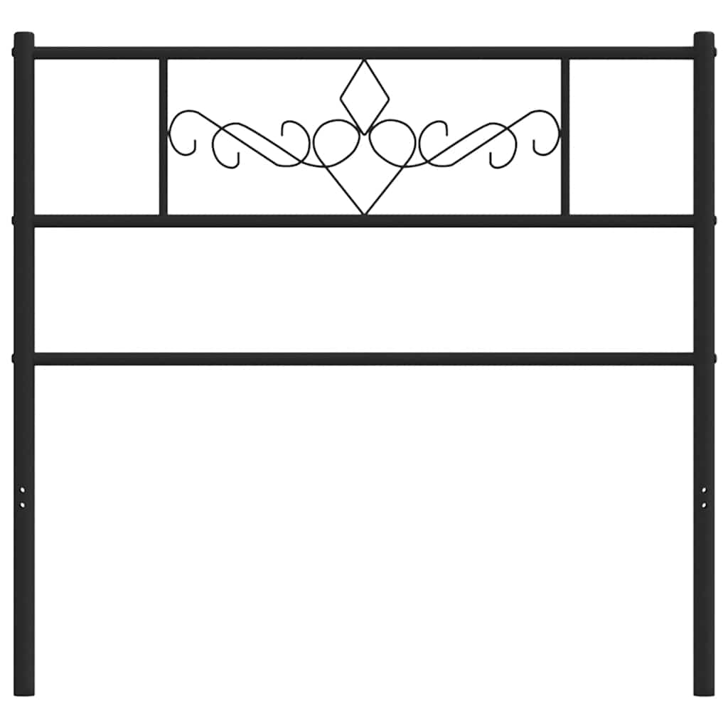 udskiftningsgavl 100 cm metal sort