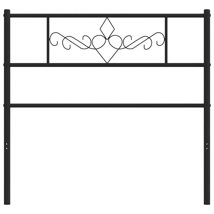 udskiftningsgavl 100 cm metal sort
