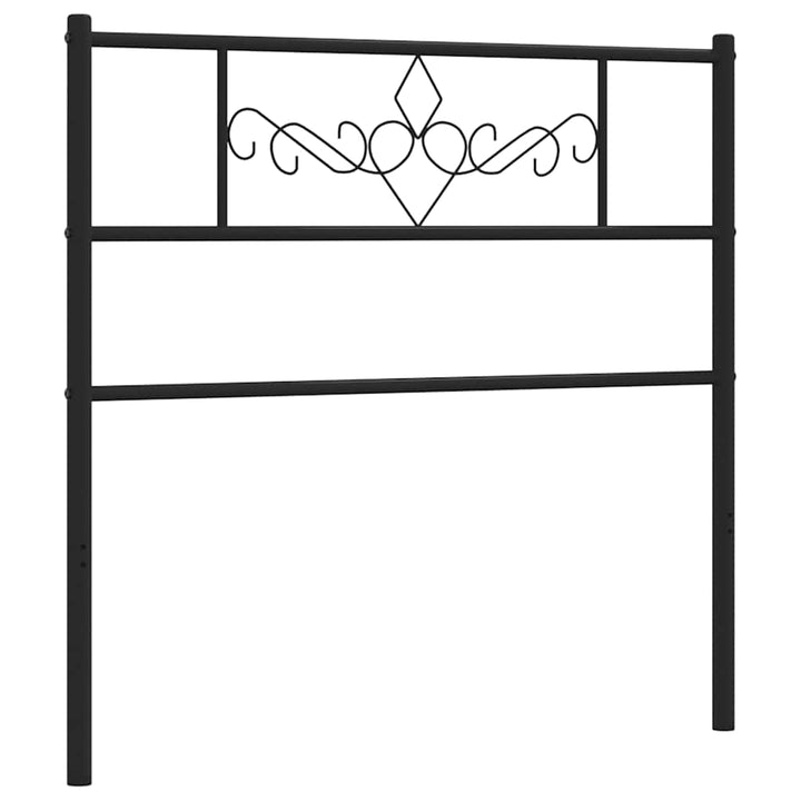udskiftningsgavl 100 cm metal sort