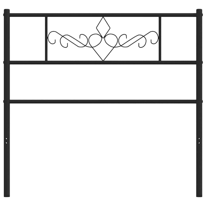 udskiftningsgavl 107 cm metal sort
