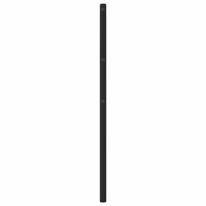 udskiftningsgavl 107 cm metal sort