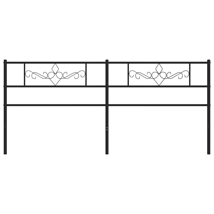 udskiftningsgavl 193 cm metal sort