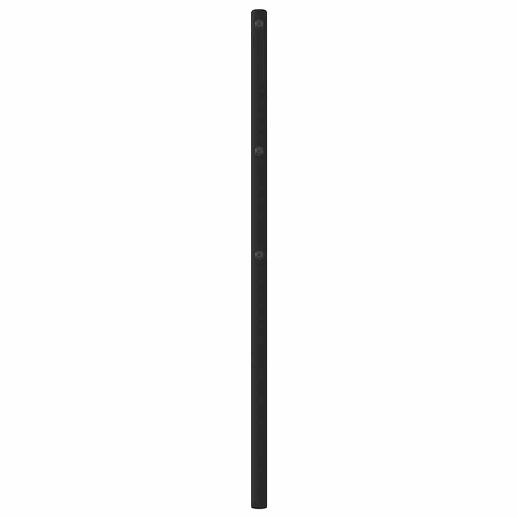 udskiftningsgavl 200 cm metal sort