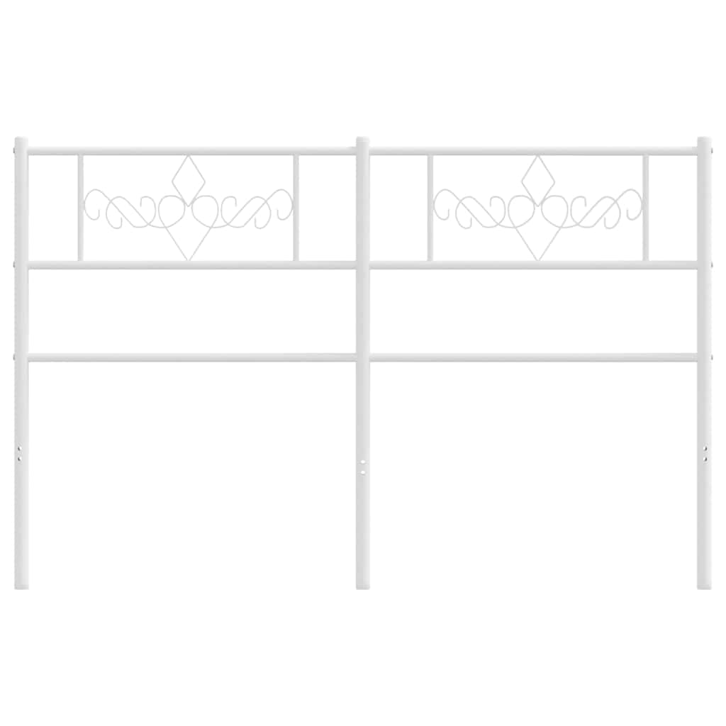 udskiftningsgavl 160 cm metal hvid
